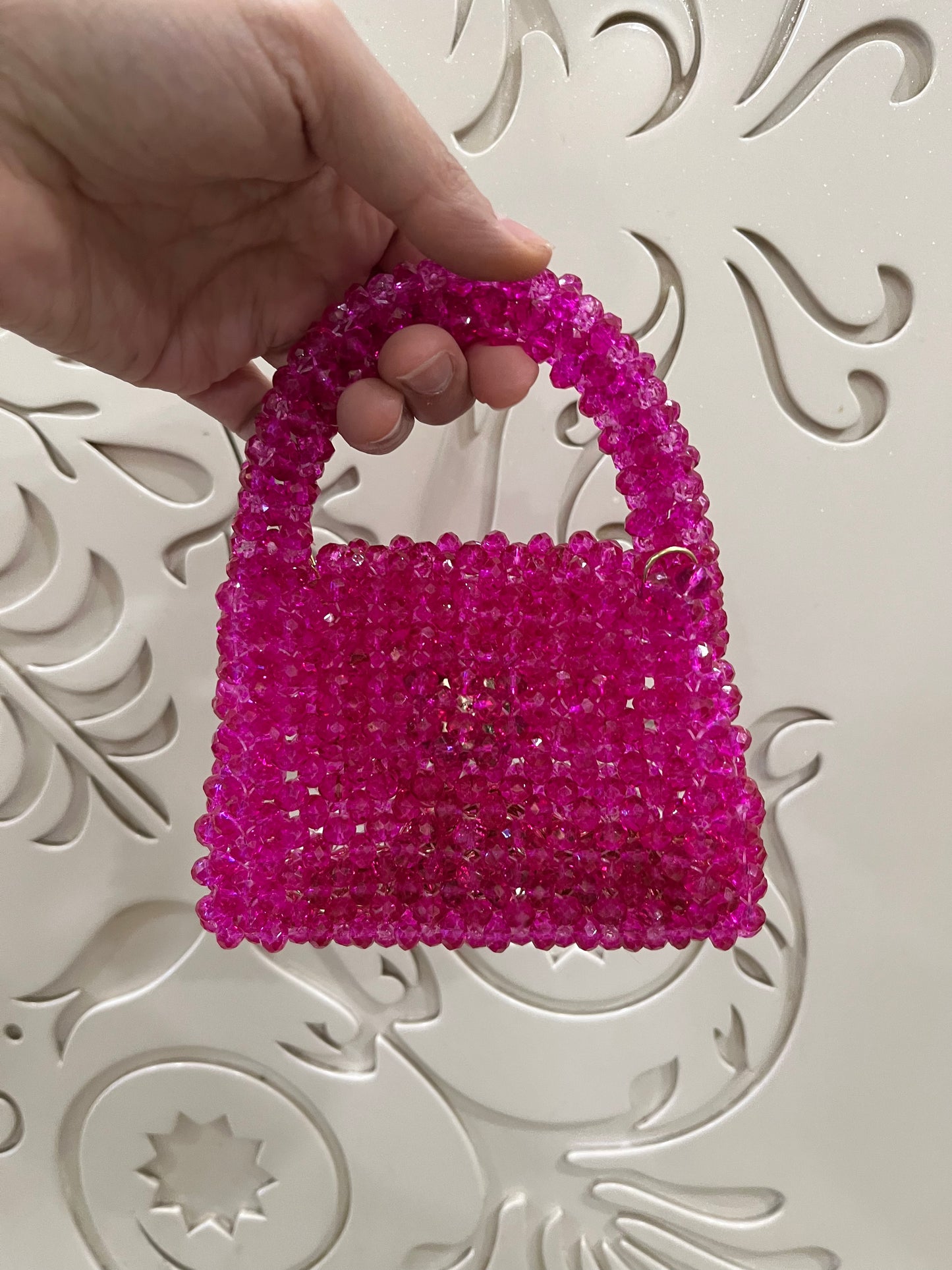 Mini Crystal Beaded Handbag – Handmade Designer Party & Festive Purse by Fashion Fusion India