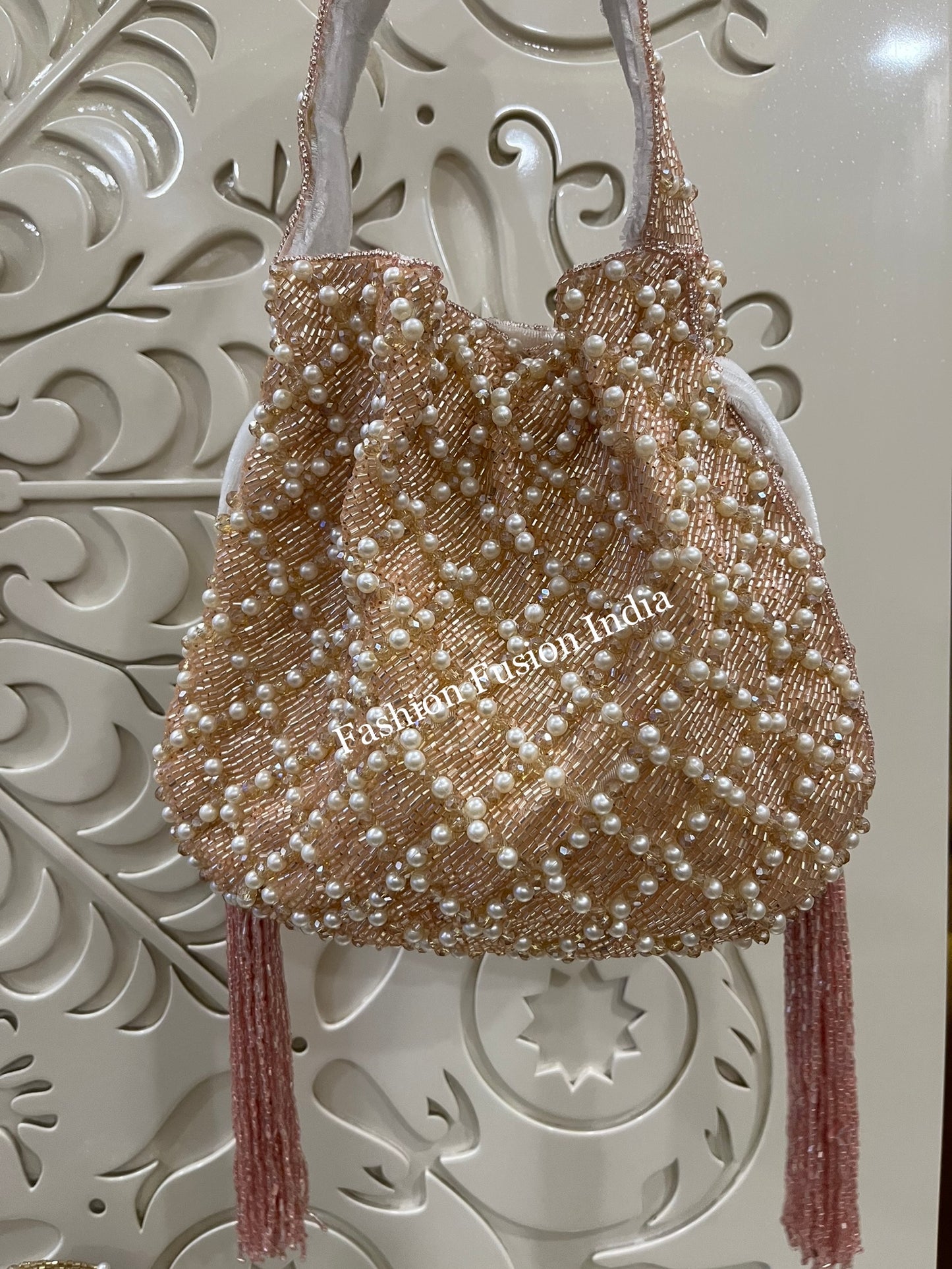 Silver + Rose Gold Potli