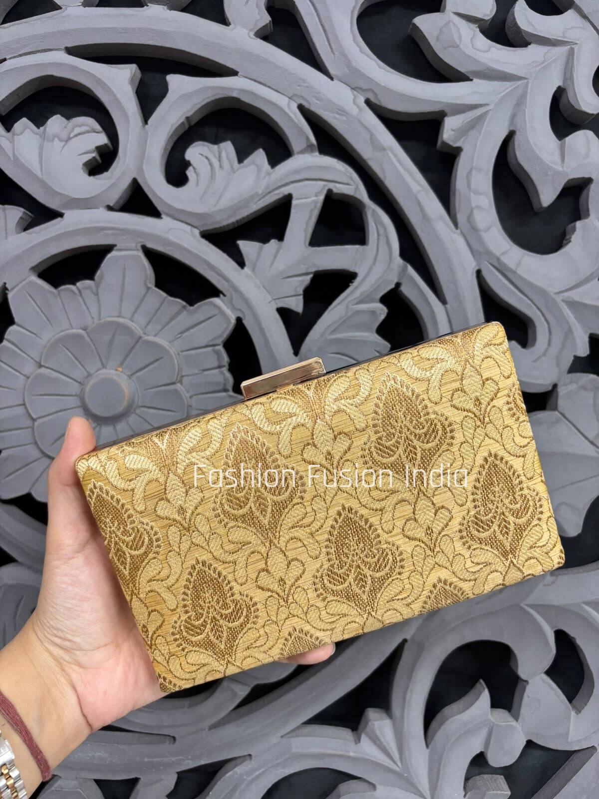 Golden Clutch Bag 