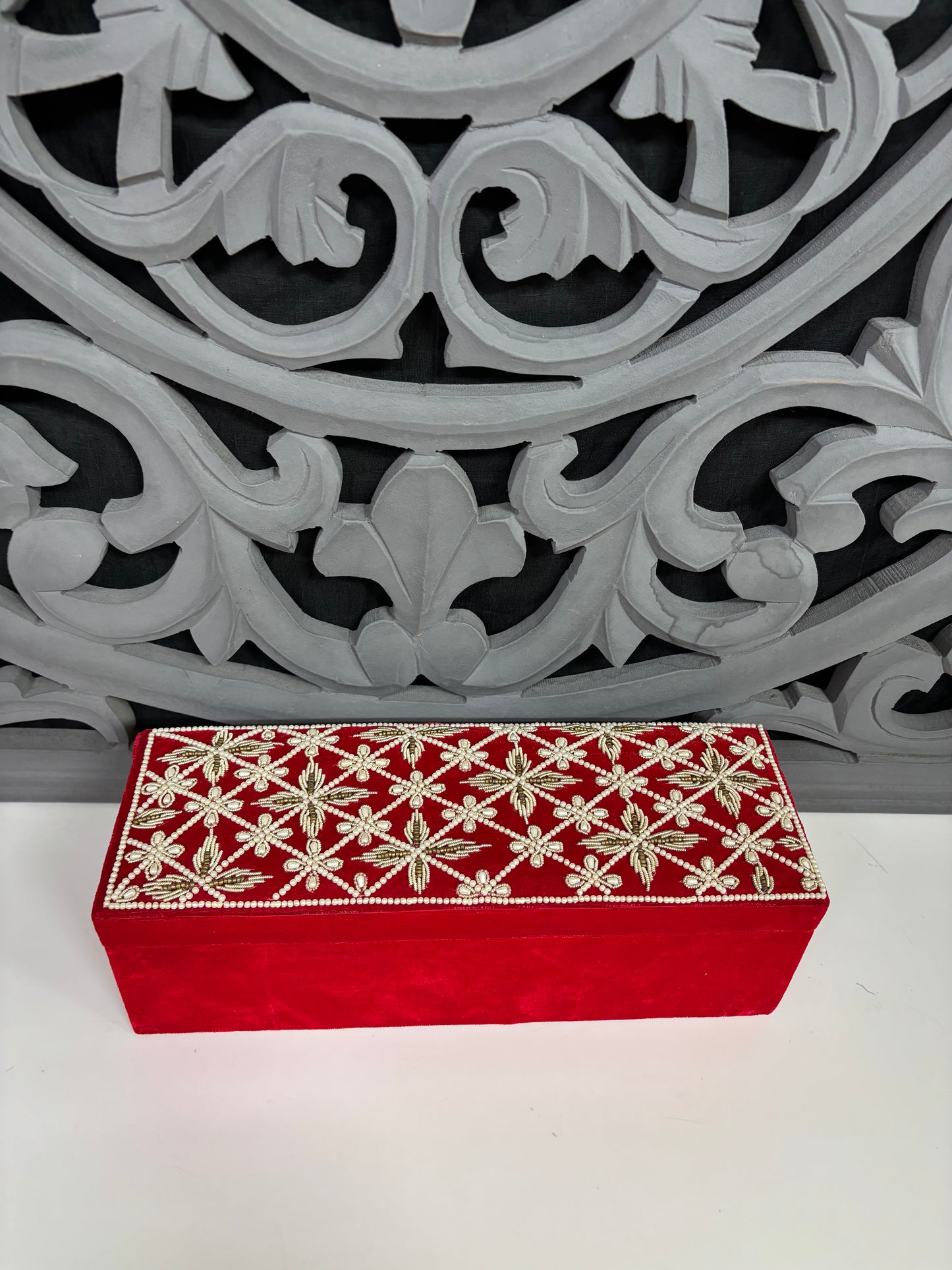 Wedding Bangle Box – Luxury Embroidered Jewelry Organizer | Fashion Fusion India