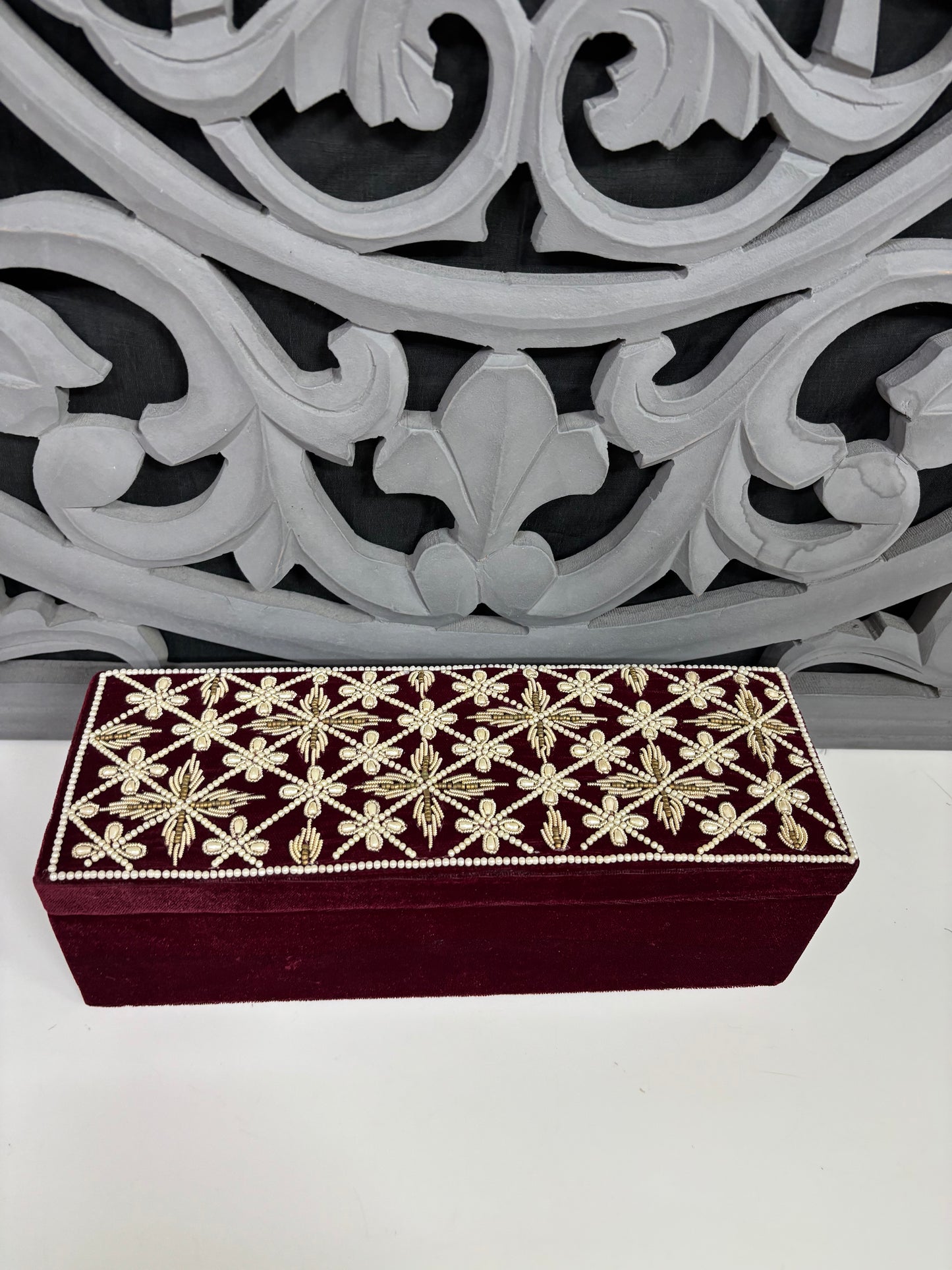 Wedding Bangle Box – Luxury Embroidered Jewelry Organizer | Fashion Fusion India