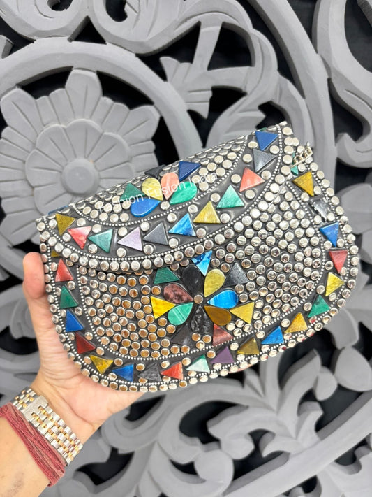 Artisan Multicolour Oxidised Bag